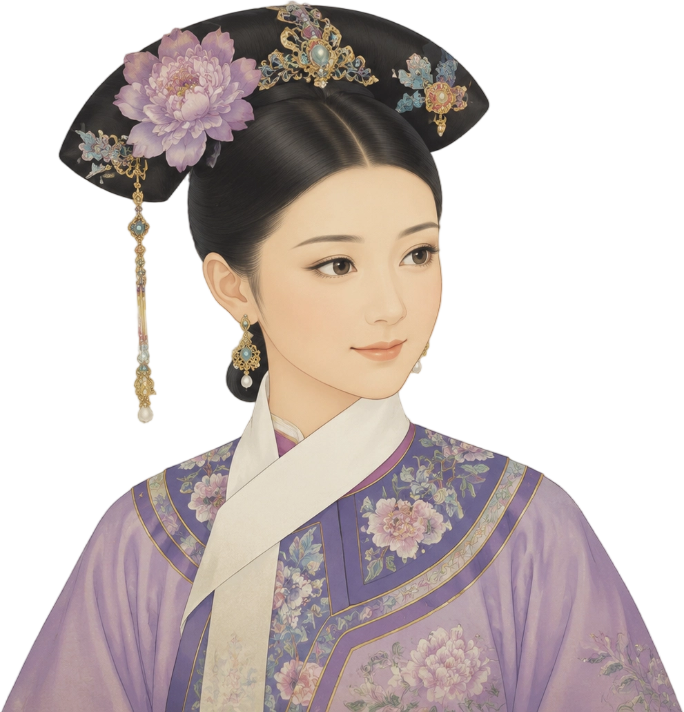 沈眉荘の透過立ち絵 — 高潔な貴女