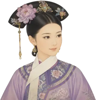 沈眉荘の透過立ち絵 — 高潔な貴女