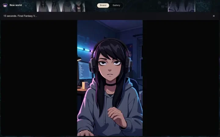 Neta Studio — 作品ビューアで開かれた完成動画