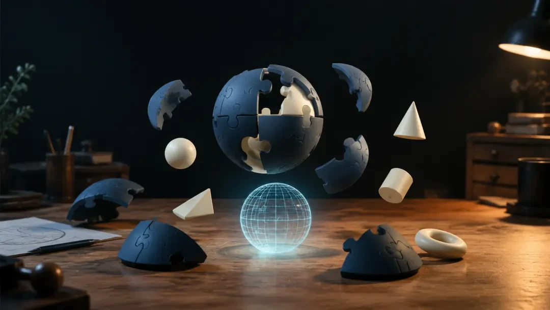 3D 퍼즐 마스터 — 인공지능이 생성한 3D 탁상 조립 퍼즐 게임 | 네타 스튜디오