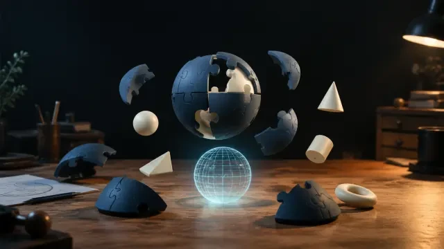 3D 퍼즐 마스터 — 16:9 인공지능 게임 커버