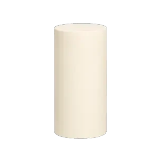Pieza de cilindro de color crema pálido — sprite transparente