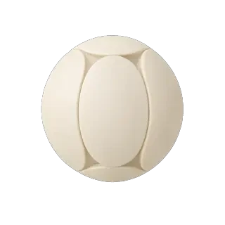 Pieza de esfera de color crema pálido — sprite transparente