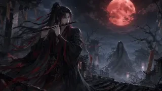 Portada del video de Un joven misterioso con túnicas negras y rojo oscuro