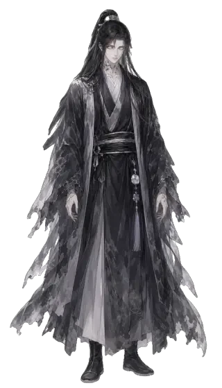 Sprite de la figura pálida de ojos blancos (PNG transparente)