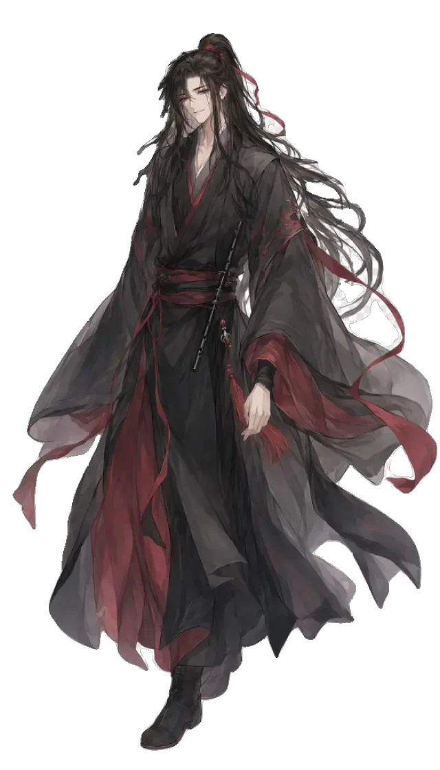 Sprite des geheimnisvollen jungen Mannes (transparentes PNG)