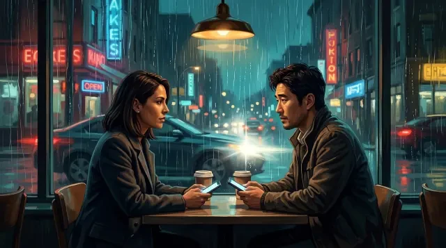 장면 배경 — 랜턴 지구 카페