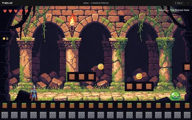 alphaa Level I — The Ruined Gate