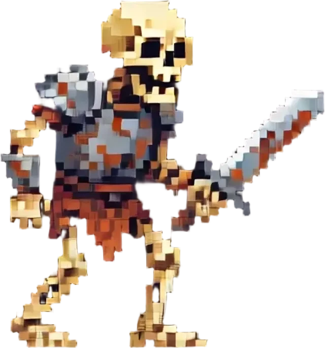 Skeleton warrior enemy sprite