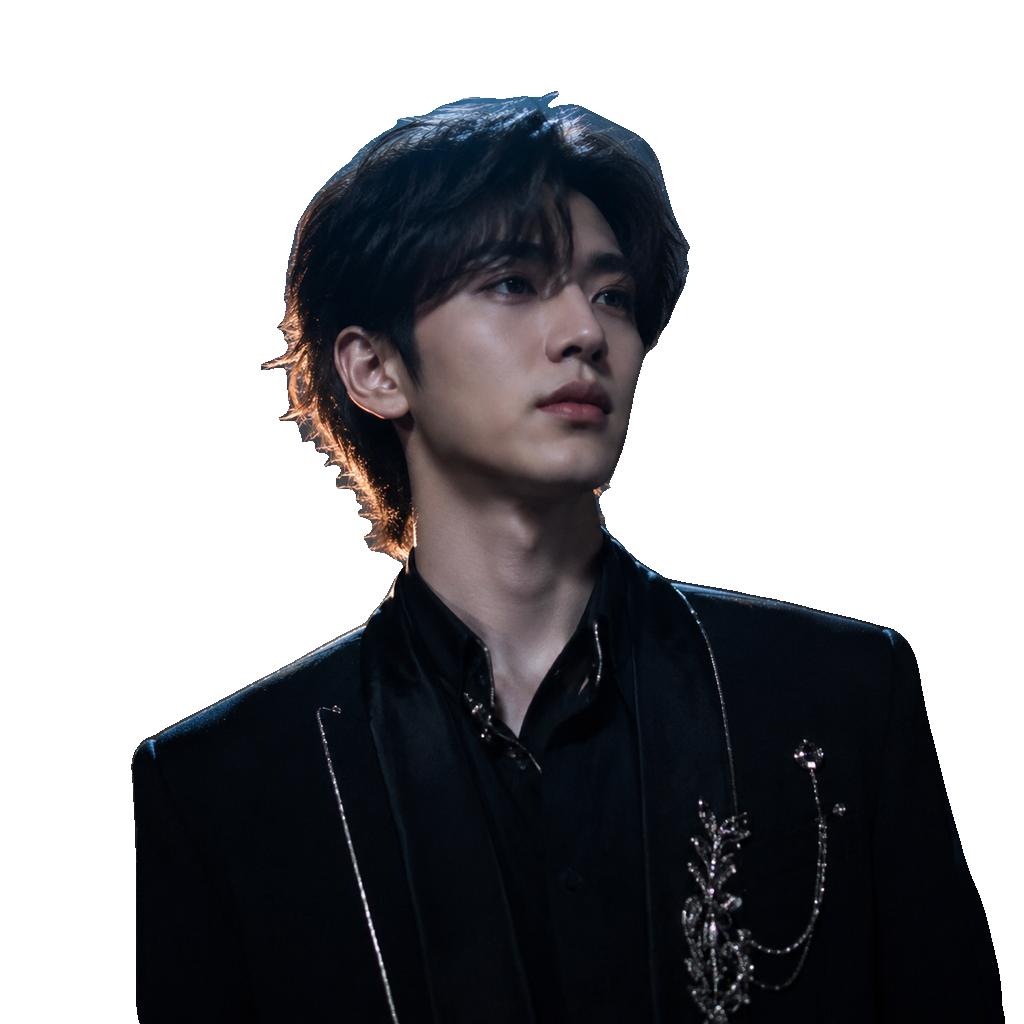 아이돌 — 투명 스프라이트, 차가운 파란 스포트라이트