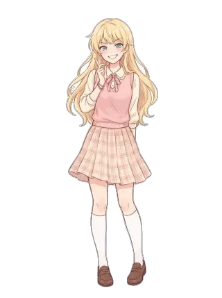 Sprite de Kaori Miyazono — enjoué