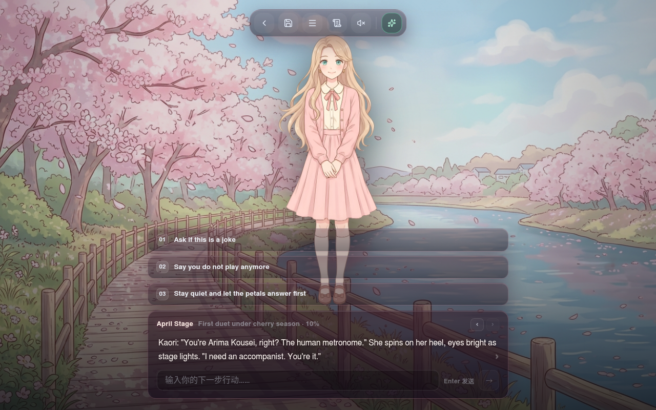 Gameplay – eine neue Szene entfaltet sich