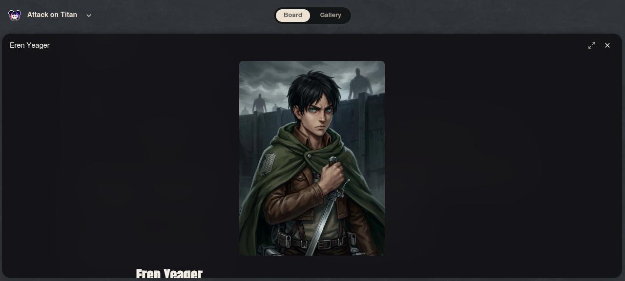 Neta Studio — Attack on Titan 看板細節