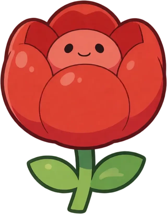 Rote Blume — Sammel-Sprite