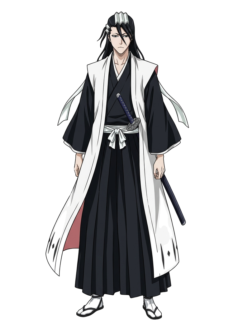 Byakuya Kuchiki neutral transparent sprite
