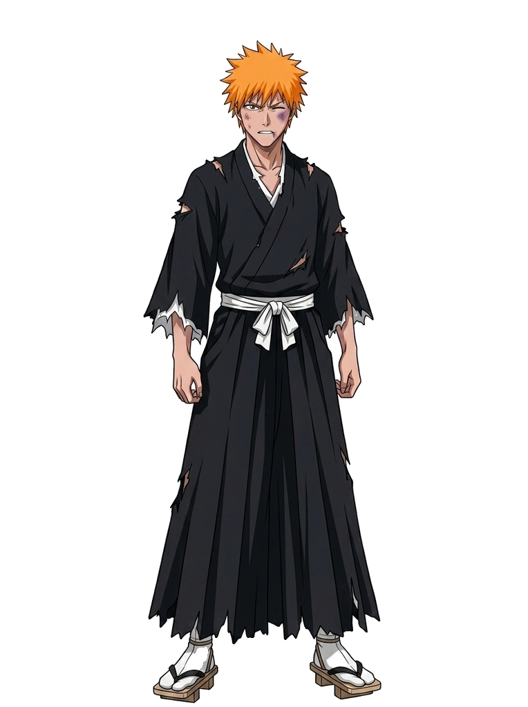 Ichigo injured transparent sprite