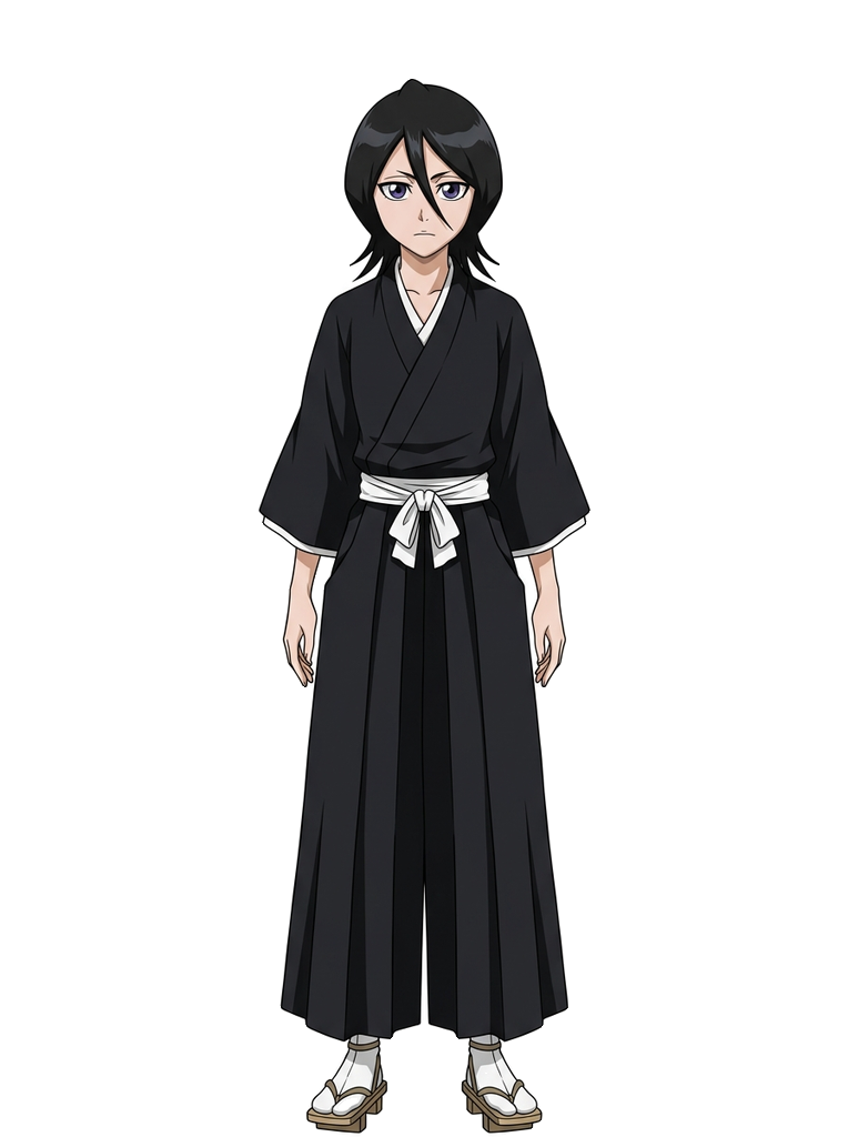 Rukia Kuchiki neutral transparent sprite