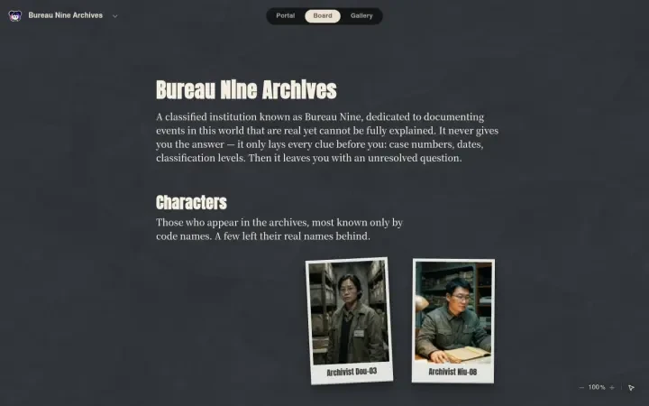 Neta Studio — Bureau Nine board view