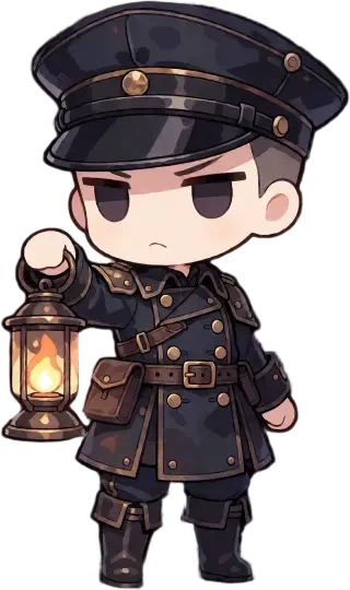 감옥 경비병 스프라이트(투명 PNG)