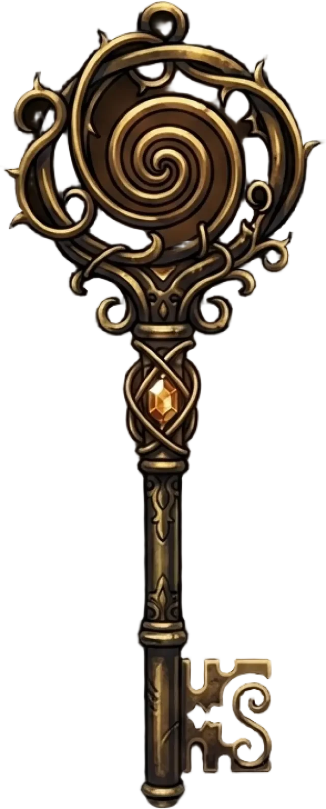 Sprite des Hexenrelikt-Schlüssels (transparentes PNG)