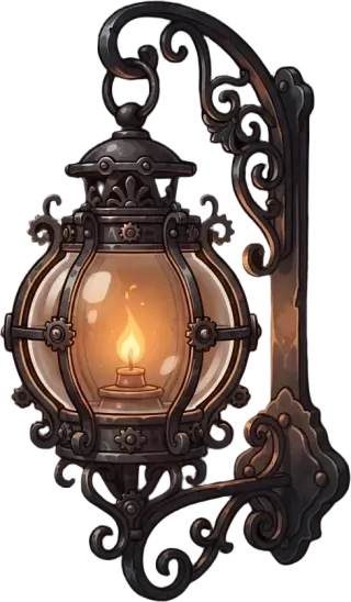 연철 벽등 스프라이트(투명 PNG)