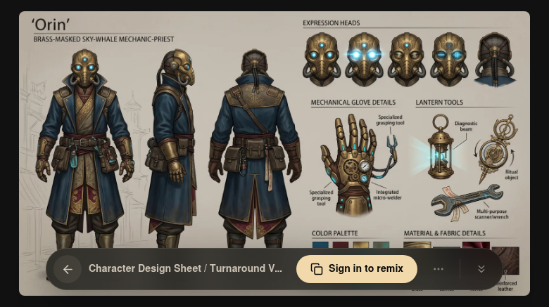 Live viewer — Character Design Sheet on neta.art