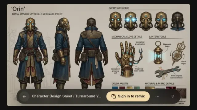 线上检视 — neta.art 上的 Character Design Sheet