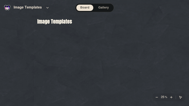 Neta Studio — Image Templates board view