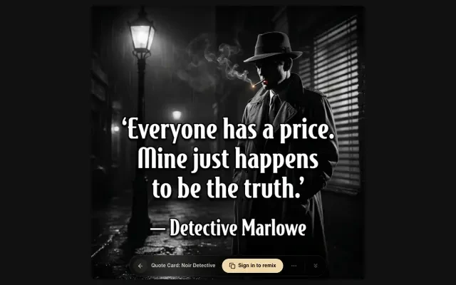 Live viewer — Character Quote Card on neta.art