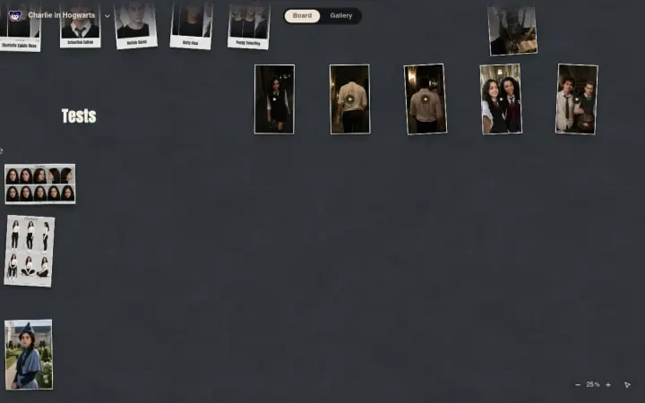 Neta Studio — painel do mundo Charlie in Hogwarts (visão de quadro)