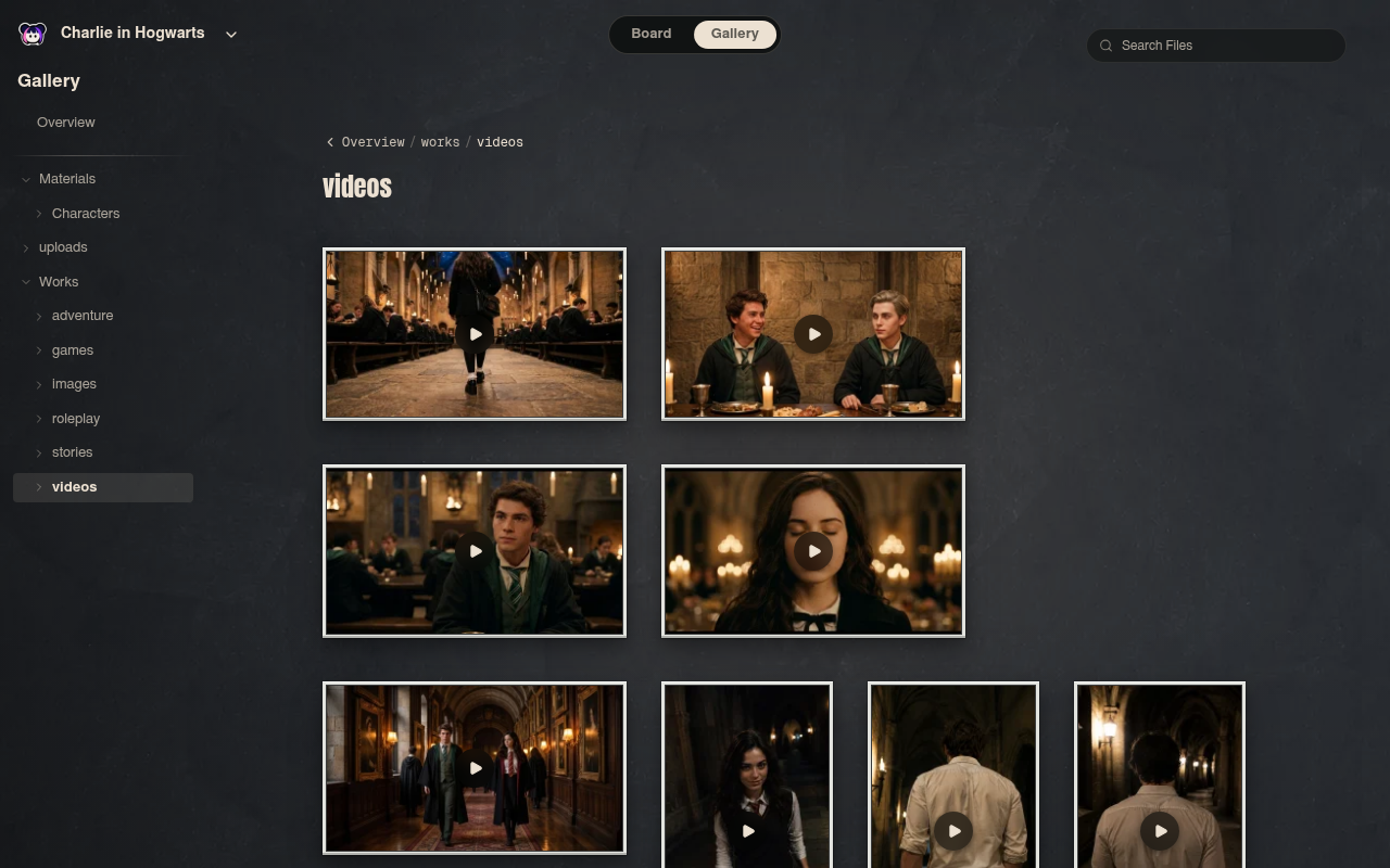 Neta Studio — grade de personagens de Charlie in Hogwarts
