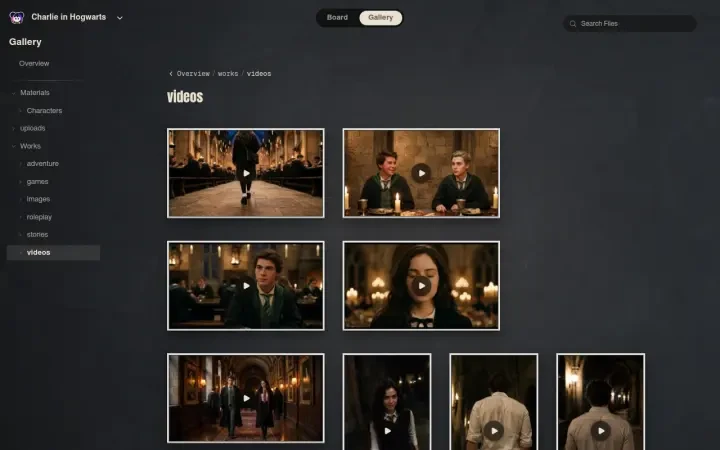 Neta Studio — grade de personagens de Charlie in Hogwarts