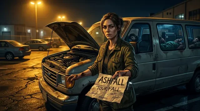 Fondo de escena — la parada de carretera sin salida