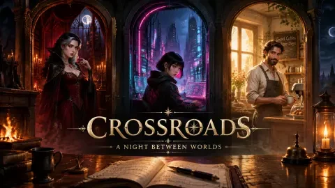 Crossroads — A Night Between Worlds — An AI Interactive Narrative Game