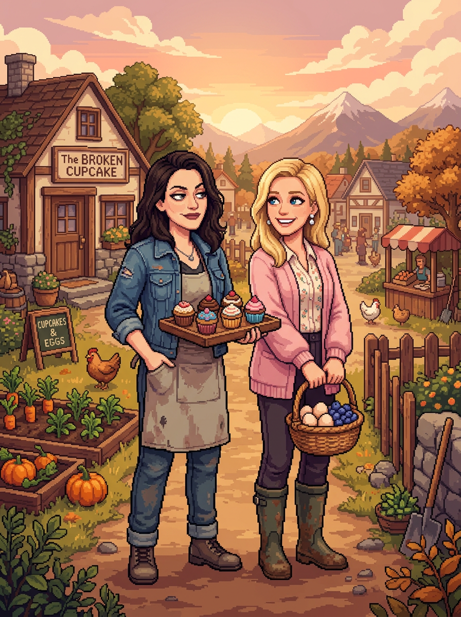 Cupcake Valley Stand — original key art poster