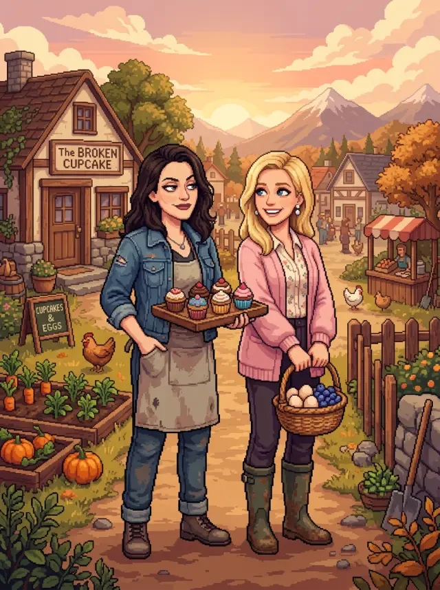 Cupcake Valley Stand — original key art poster