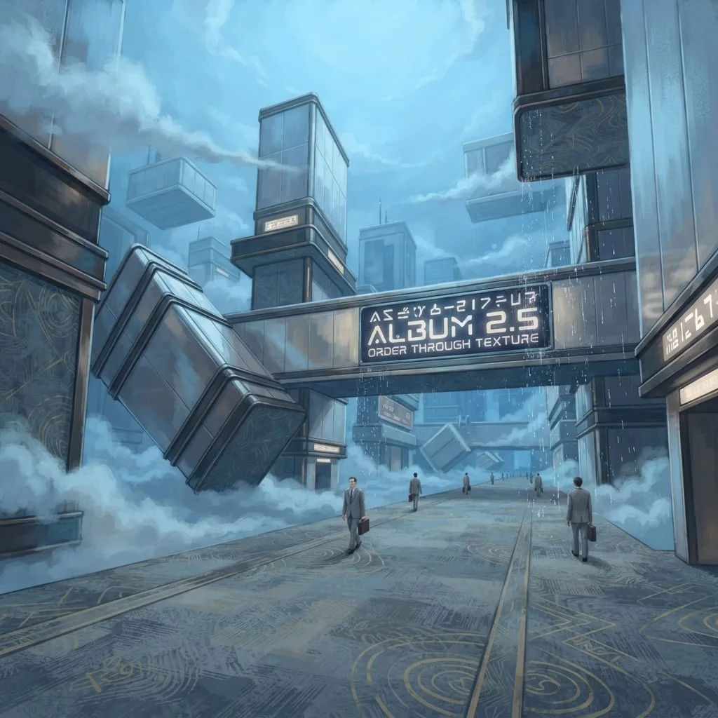 The Cerulean Liminal Spaces — arte de cena do Cyberlime Multiverse