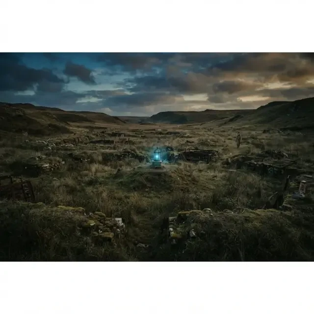 Das Field Where Red Began — Szenen-Artwork aus dem Cyberlime Multiverse