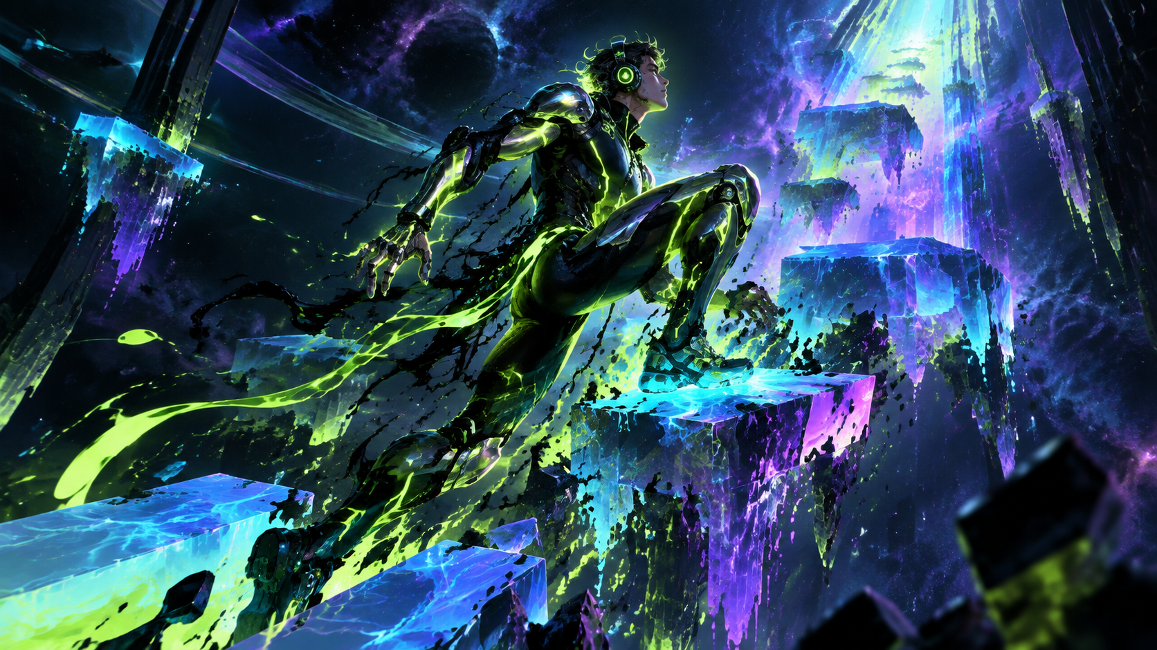 Resonance Run — Through the Gradient — Um jogo do Cyberlime Multiverse gerado por IA | Neta Studio