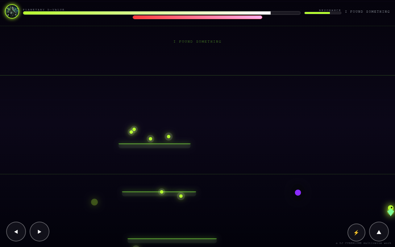 Resonance Run — gameplay — DJ Cyberlime escalando com PULSE BURST