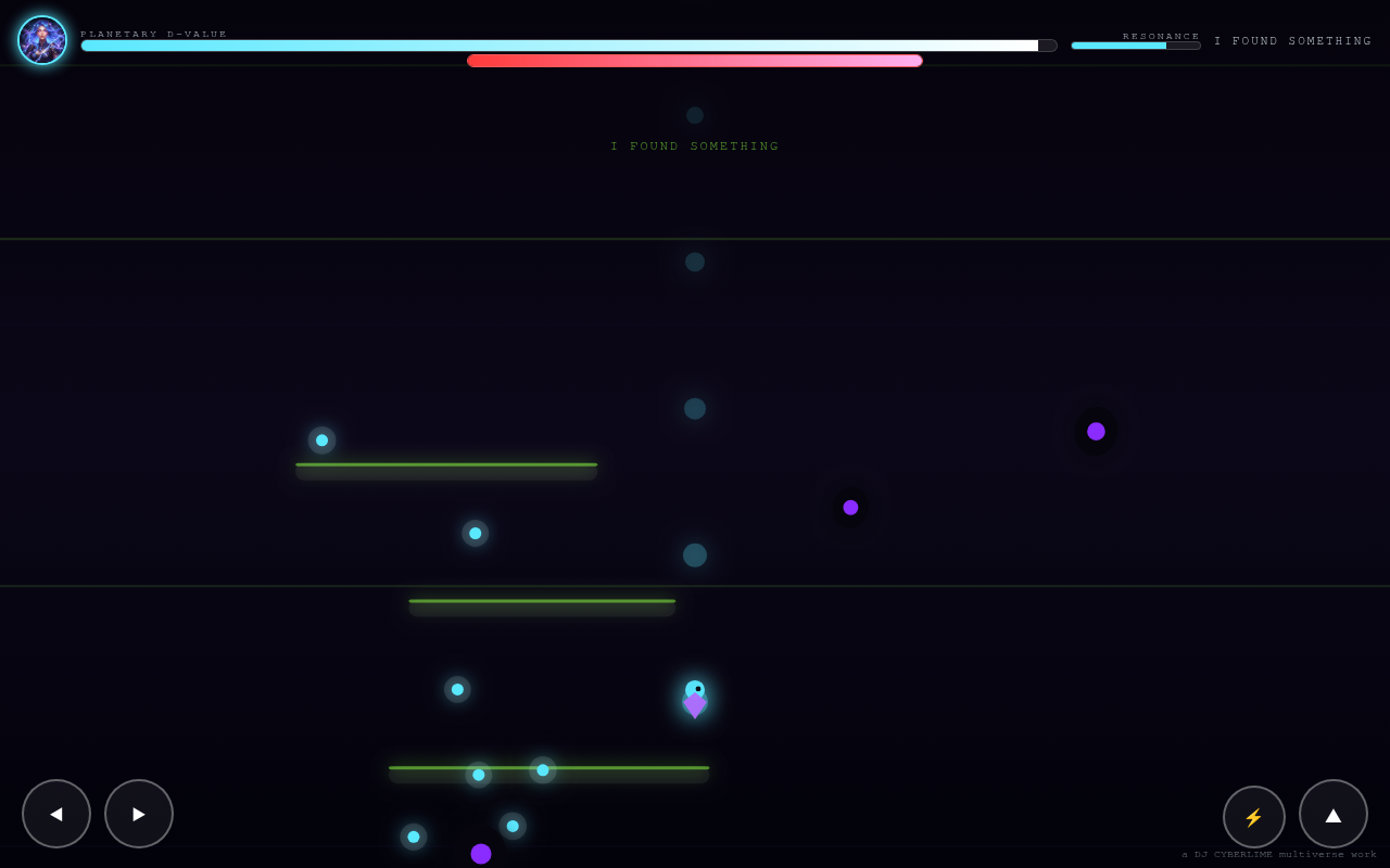 Resonance Run — gameplay — Casaundra no ar no meio da fase
