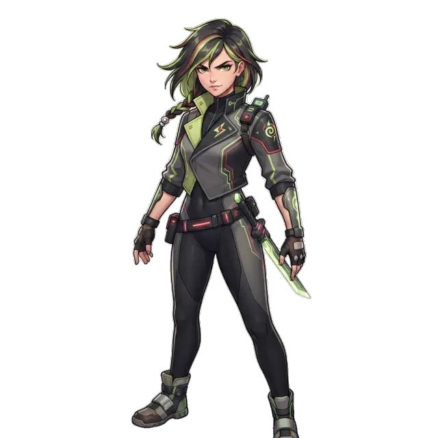 Charakter-Sprite von Nova (transparentes PNG)