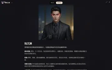 Neta Studio — 昼烬之城 스튜디오에서 본 陆沉渊 캐릭터 상세