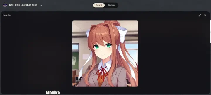 Neta Studio — vista del personaje Monika