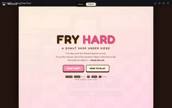 Neta Studio — FRY HARD — Donut Shop Panic открыта в студии