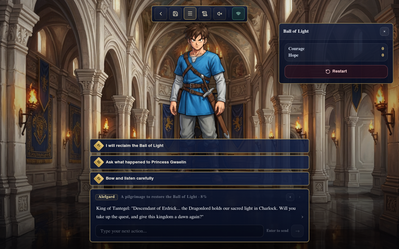 Gameplay — Courage and Hope meters
