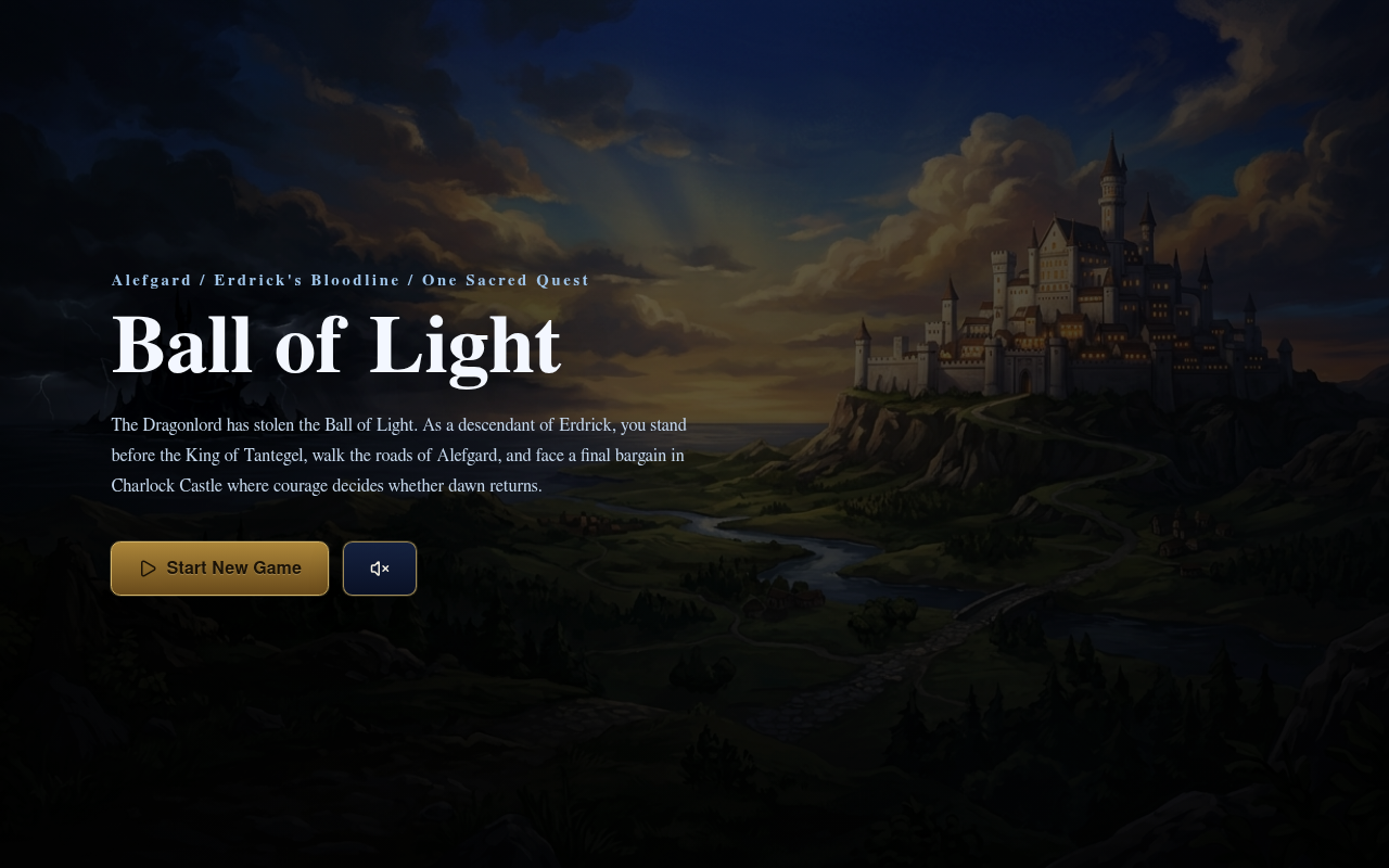 Gameplay — the title screen