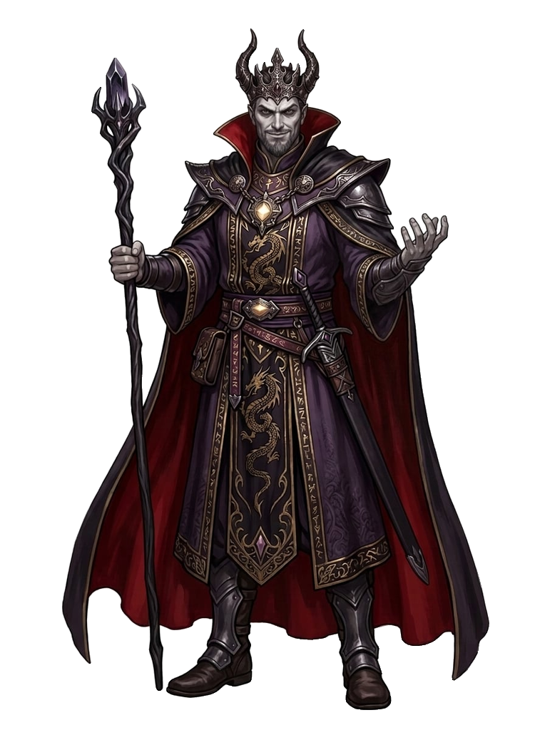 The Dragonlord tempting transparent sprite