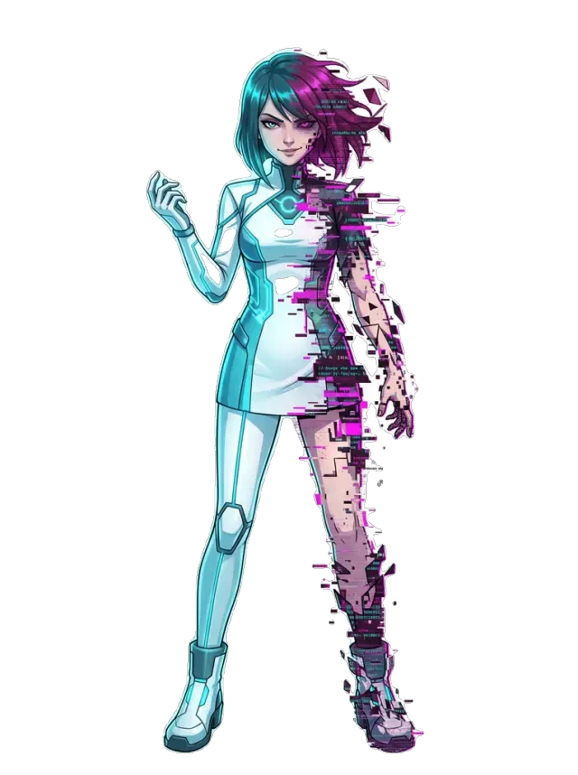 Sprite da Glitchy-chan