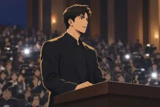 第 1 集影格——讲台上的 Tao Wu
